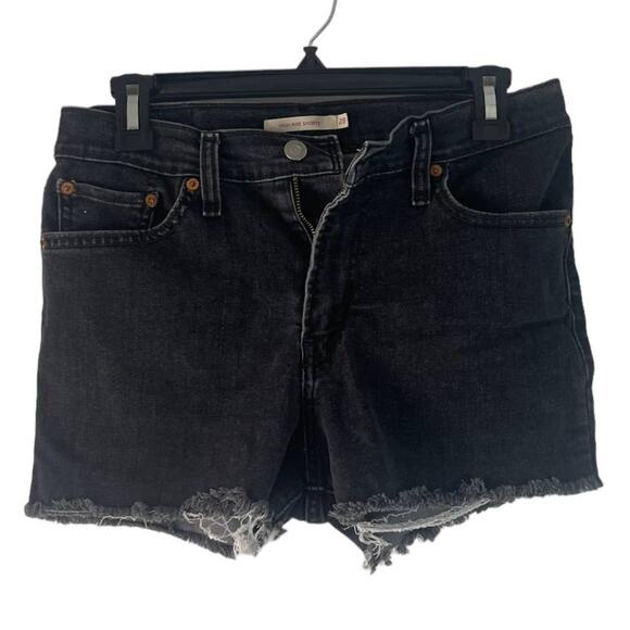 Levi's Pants - Levi's High Rise Shorts Women's Size 28 Black Cut Off Shorts